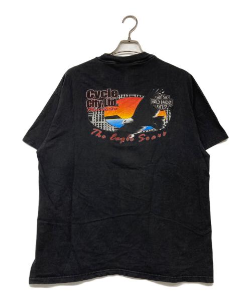 HARLEY-DAVIDSON（ハーレーダビッドソン）HARLEY-DAVIDSON (ハーレーダビッドソン) プリントTシャツ ブラック サイズ:XLの古着・服飾アイテム