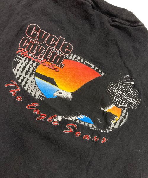 HARLEY-DAVIDSON（ハーレーダビッドソン）HARLEY-DAVIDSON (ハーレーダビッドソン) プリントTシャツ ブラック サイズ:XLの古着・服飾アイテム