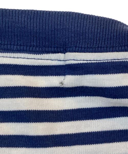 J.CREW（ジェイクルー）J.CREW (ジェイクルー) ボーダーTシャツ ホワイト×ネイビー サイズ:ＸＬの古着・服飾アイテム