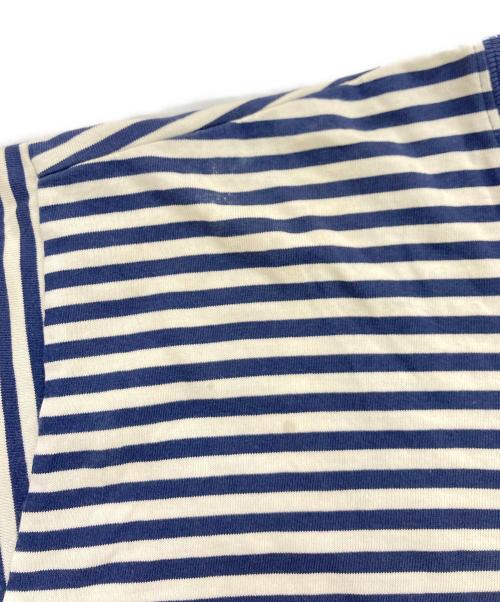 J.CREW（ジェイクルー）J.CREW (ジェイクルー) ボーダーTシャツ ホワイト×ネイビー サイズ:ＸＬの古着・服飾アイテム