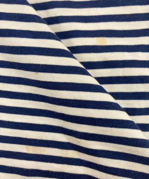 J.CREW（ジェイクルー）J.CREW (ジェイクルー) ボーダーTシャツ ホワイト×ネイビー サイズ:ＸＬの古着・服飾アイテム