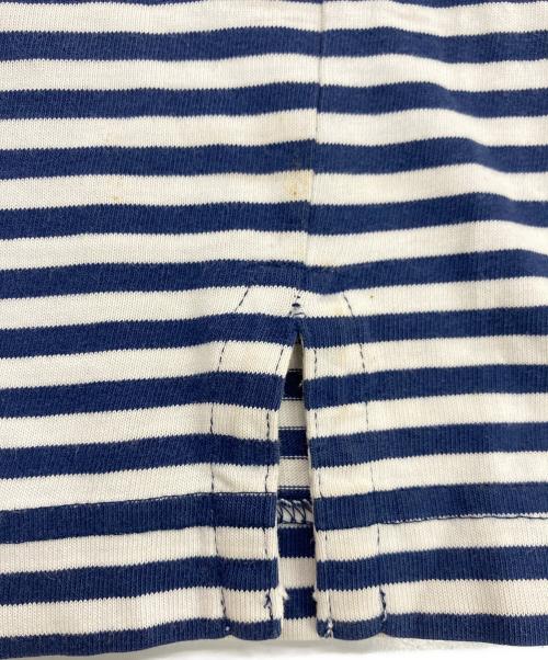 J.CREW（ジェイクルー）J.CREW (ジェイクルー) ボーダーTシャツ ホワイト×ネイビー サイズ:ＸＬの古着・服飾アイテム