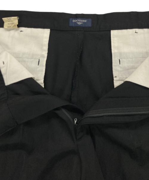 DOCKERS（ドッカーズ）DOCKERS (ドッカーズ) 2タックパンツ ブラック サイズ:W34の古着・服飾アイテム