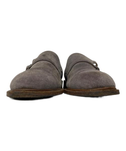 PARABOOT（パラブーツ）PARABOOT (パラブーツ) スウェード ダブルモンク シューズ グレー サイズ:12の古着・服飾アイテム
