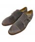 PARABOOT（パラブーツ）の古着「スウェード ダブルモンク シューズ」｜グレー