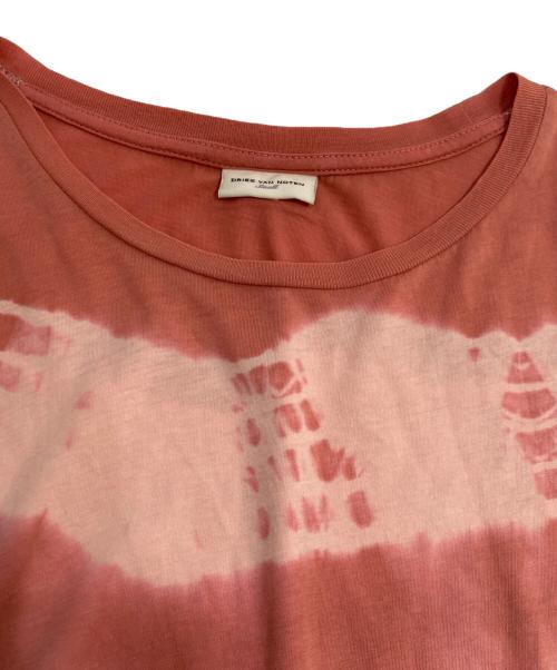 DRIES VAN NOTEN（ドリスヴァンノッテン）DRIES VAN NOTEN (ドリスヴァンノッテン) タイダイＴシャツ レッド サイズ:Smallの古着・服飾アイテム