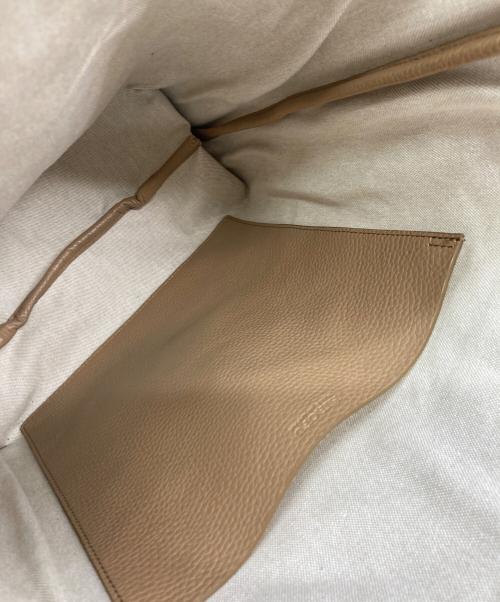 HIROFU（ヒロフ）HIROFU (ヒロフ) 【ジータ】ジャガード レザーコンビ トートバッグ L ベージュの古着・服飾アイテム