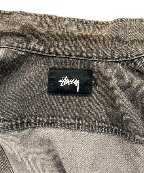 stussy（ステューシー）stussy (ステューシー) フロントポケットデニムカバーオール ブラック サイズ:Sの古着・服飾アイテム