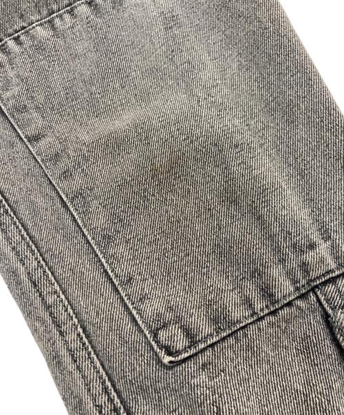 stussy（ステューシー）stussy (ステューシー) フロントポケットデニムカバーオール ブラック サイズ:Sの古着・服飾アイテム