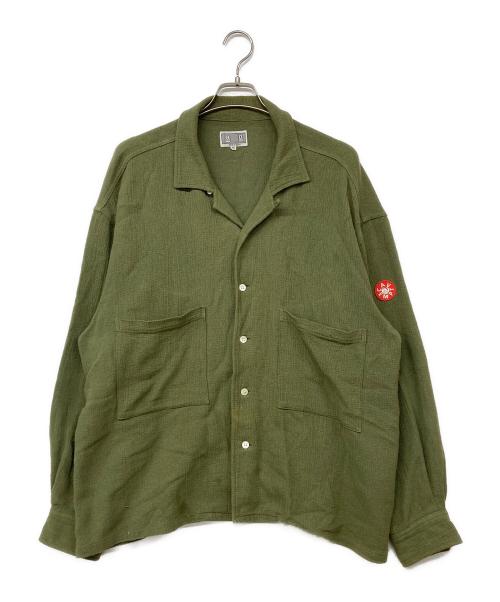 C.E（シーイー）C.E (キャブ エンプト) CL OPEN SHIRT グリーン サイズ:Ｍの古着・服飾アイテム