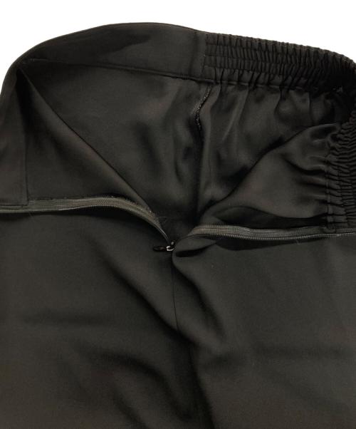 edition（エディション）edition (エディション) LIGHT BACK SATIN トリアセテート ジョーゼットスカート ブラック サイズ:34の古着・服飾アイテム