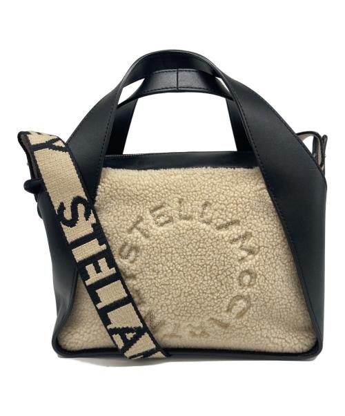 STELLA McCARTNEY（ステラマッカートニー）STELLA McCARTNEY (ステラマッカートニー) 切替ボアショルダーバッグ ベージュ×ブラックの古着・服飾アイテム