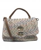 zanellatoザネラート）の古着「ツイードショルダーバッグ」｜ブラウン