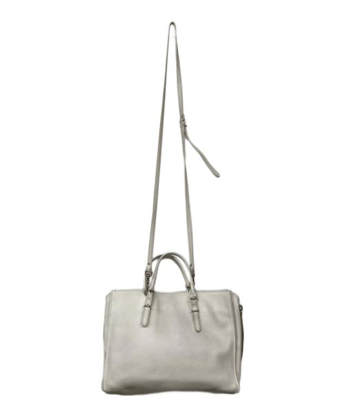 BALENCIAGA（バレンシアガ）BALENCIAGA (バレンシアガ) ペーパーA6 2WAYバッグ ホワイトの古着・服飾アイテム