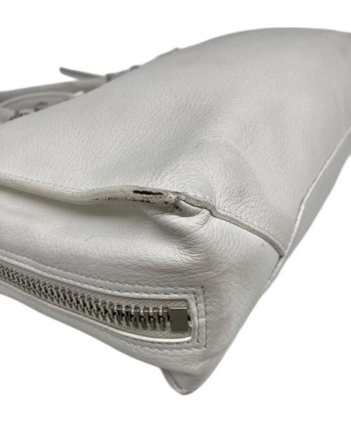 BALENCIAGA（バレンシアガ）BALENCIAGA (バレンシアガ) ペーパーA6 2WAYバッグ ホワイトの古着・服飾アイテム