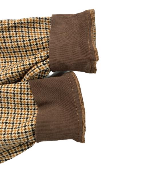 son of the cheese（（サノバチーズ））son of the cheese (（サノバチーズ）) Rugby Shirt / 総柄ラグビーシャツ ブラウン サイズ:Lの古着・服飾アイテム