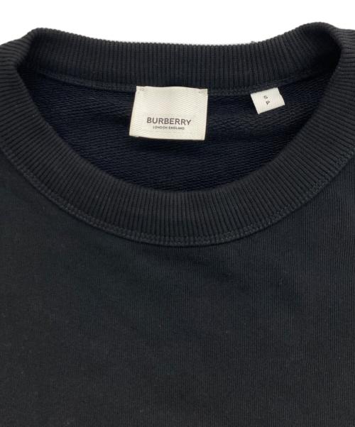 BURBERRY（バーバリー）BURBERRY (バーバリー) Horseferry Print Crewneck Sweatshirt ブラック サイズ:Sの古着・服飾アイテム