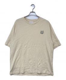 maison kitsune（メゾンキツネ）の古着「BOLD FOX HEAD PATCH OVERSIZE TEE」｜ベージュ