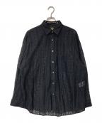 MAISON SPECIALメゾンスペシャル）の古着「Prime-Over Regular Collar Shirt」｜ブラック