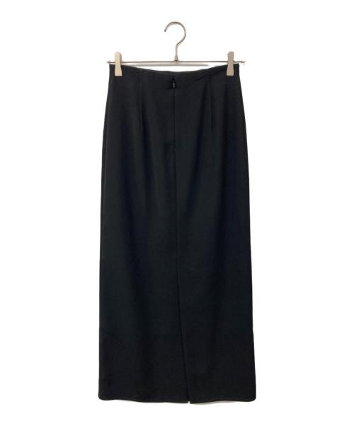 anuans（アニュアンス）anuans (アニュアンス) バックサテンタイトスカート ブラック サイズ:Ｍの古着・服飾アイテム
