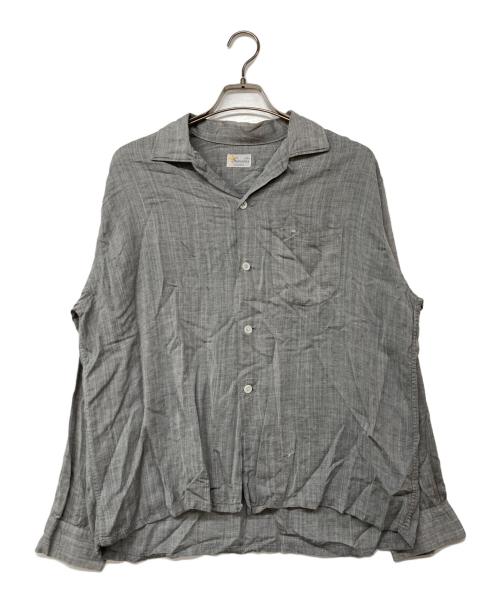 Samsons（サムソンズ）Samsons (サムソンズ) オープンカラーシャツ グレー サイズ:Lの古着・服飾アイテム