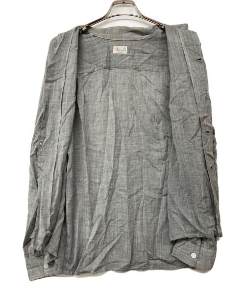 Samsons（サムソンズ）Samsons (サムソンズ) オープンカラーシャツ グレー サイズ:Lの古着・服飾アイテム