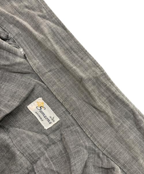 Samsons（サムソンズ）Samsons (サムソンズ) オープンカラーシャツ グレー サイズ:Lの古着・服飾アイテム