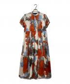 MICALLE MICALLEミカーレミカーレ）の古着「ティアードデザインワンピース」｜マルチカラー