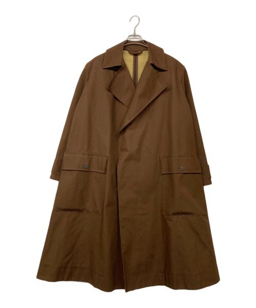 STUDIO NICHOLSON（スタジオ ニコルソン）STUDIO NICHOLSON (スタジオ ニコルソン) ステンカラーコート ブラウン サイズ:Sの古着・服飾アイテム