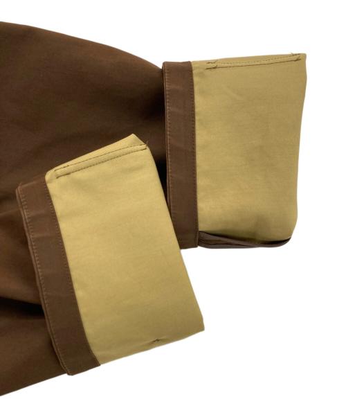 STUDIO NICHOLSON（スタジオ ニコルソン）STUDIO NICHOLSON (スタジオ ニコルソン) ステンカラーコート ブラウン サイズ:Sの古着・服飾アイテム