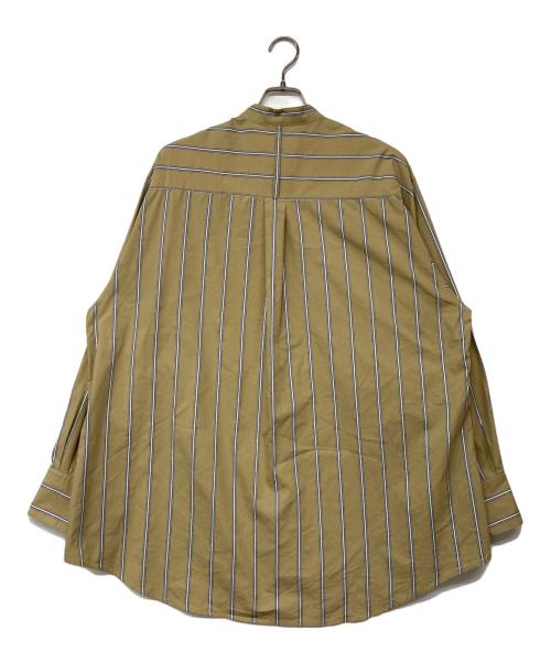 TODAYFUL（トゥデイフル）TODAYFUL (トゥデイフル) Stripe Over Shirts/ストライプオーバーシャツ ベージュ サイズ:Fの古着・服飾アイテム