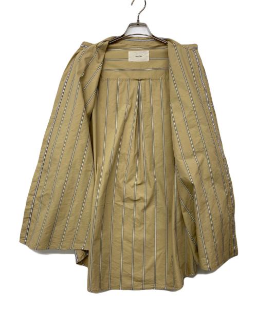 TODAYFUL（トゥデイフル）TODAYFUL (トゥデイフル) Stripe Over Shirts/ストライプオーバーシャツ ベージュ サイズ:Fの古着・服飾アイテム