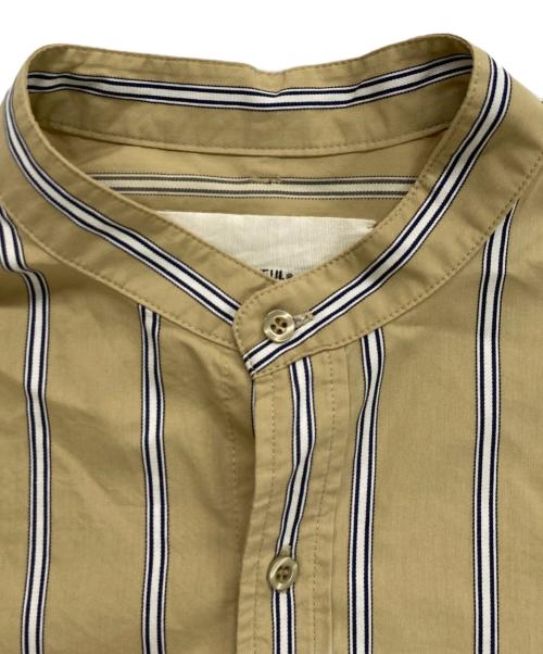 TODAYFUL（トゥデイフル）TODAYFUL (トゥデイフル) Stripe Over Shirts/ストライプオーバーシャツ ベージュ サイズ:Fの古着・服飾アイテム