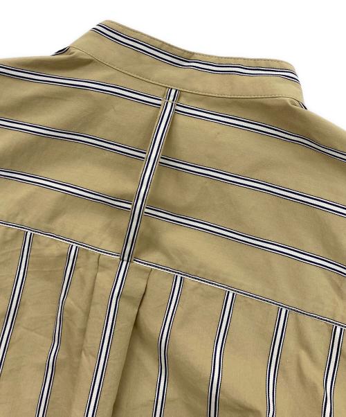 TODAYFUL（トゥデイフル）TODAYFUL (トゥデイフル) Stripe Over Shirts/ストライプオーバーシャツ ベージュ サイズ:Fの古着・服飾アイテム