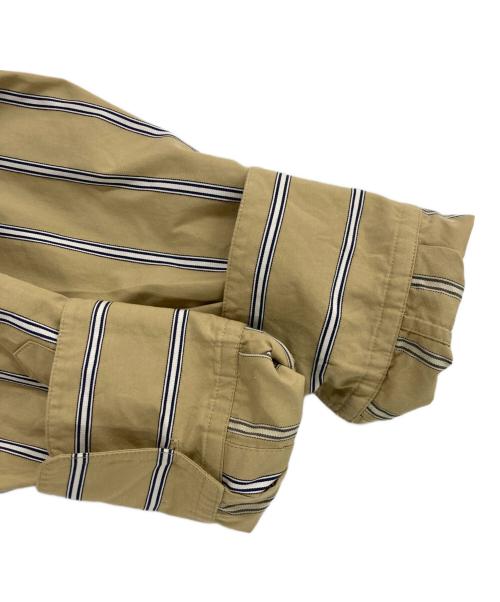 TODAYFUL（トゥデイフル）TODAYFUL (トゥデイフル) Stripe Over Shirts/ストライプオーバーシャツ ベージュ サイズ:Fの古着・服飾アイテム