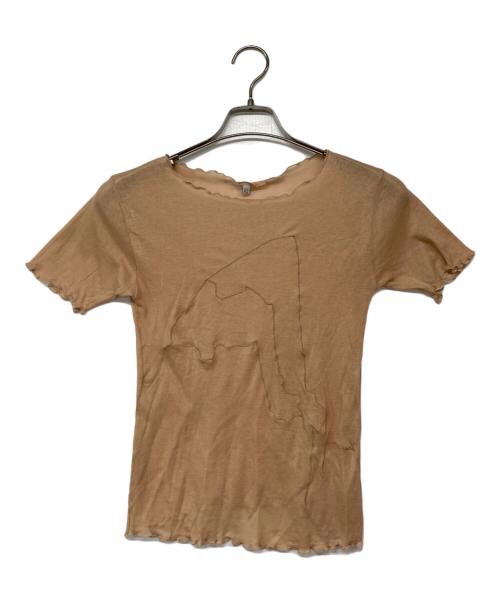 BASERANGE（ベースレンジ）BASERANGE (ベースレンジ) シアーカットソー ピンク サイズ:Mの古着・服飾アイテム