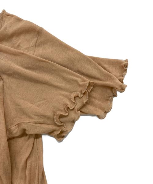 BASERANGE（ベースレンジ）BASERANGE (ベースレンジ) シアーカットソー ピンク サイズ:Mの古着・服飾アイテム