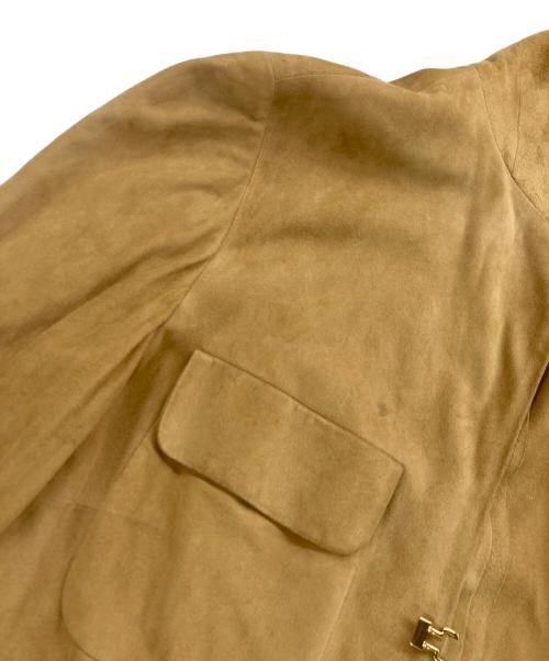 GUCCI（グッチ）GUCCI (グッチ) スウェードシャツ ブラウン サイズ:40の古着・服飾アイテム