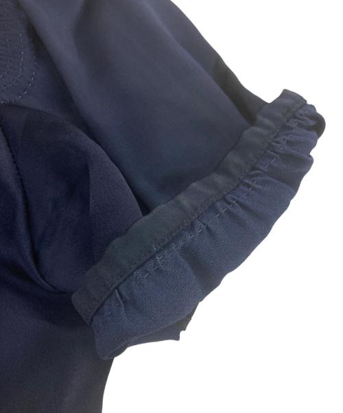 LOUIS VUITTON（ルイ ヴィトン）LOUIS VUITTON (ルイ ヴィトン) モノグラム柄ボタン レーヨンシャツ ネイビー サイズ:38の古着・服飾アイテム