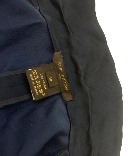 LOUIS VUITTON（ルイ ヴィトン）LOUIS VUITTON (ルイ ヴィトン) モノグラム柄ボタン レーヨンシャツ ネイビー サイズ:38の古着・服飾アイテム