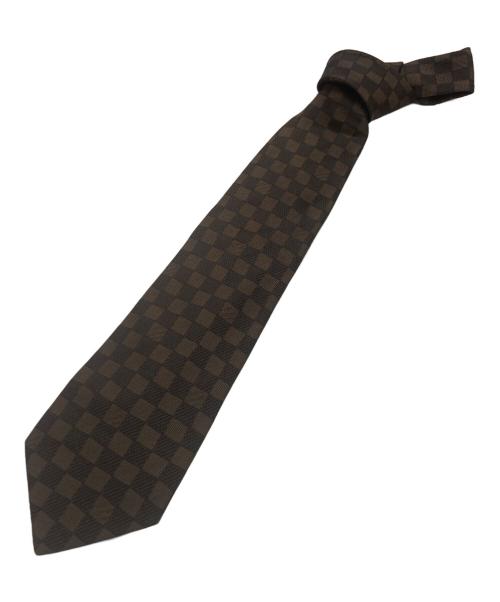 LOUIS VUITTON（ルイ ヴィトン）LOUIS VUITTON (ルイ ヴィトン) クラヴァットダミエクラシック ブラウン サイズ:記載なしの古着・服飾アイテム