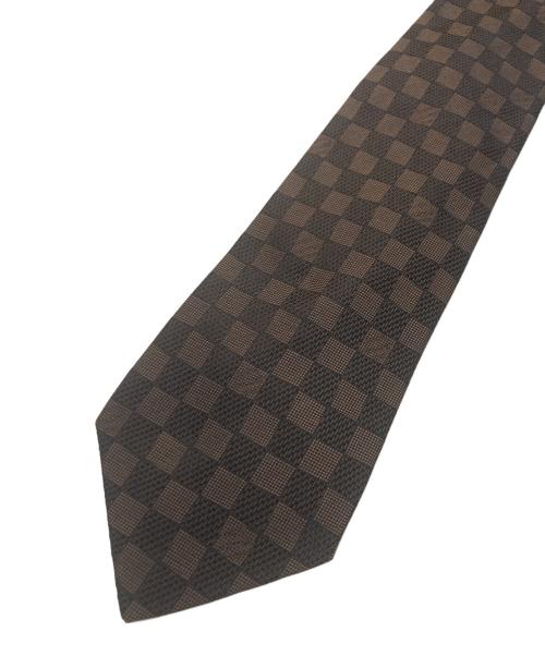 LOUIS VUITTON（ルイ ヴィトン）LOUIS VUITTON (ルイ ヴィトン) クラヴァットダミエクラシック ブラウン サイズ:記載なしの古着・服飾アイテム