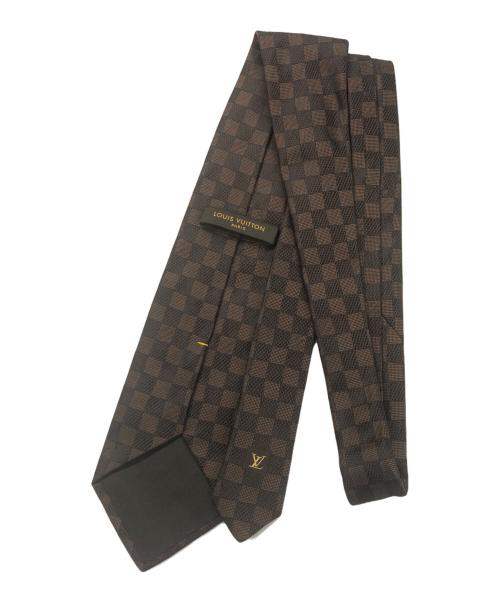 LOUIS VUITTON（ルイ ヴィトン）LOUIS VUITTON (ルイ ヴィトン) クラヴァットダミエクラシック ブラウン サイズ:記載なしの古着・服飾アイテム