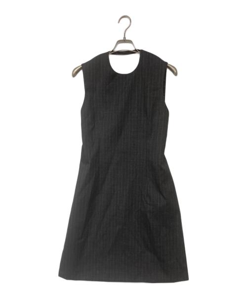 INSCRIRE（アンスクリア）INSCRIRE (アンスクリア) Wool Front Dress グレー サイズ:36の古着・服飾アイテム