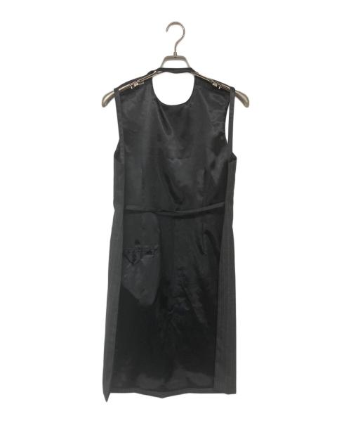 INSCRIRE（アンスクリア）INSCRIRE (アンスクリア) Wool Front Dress グレー サイズ:36の古着・服飾アイテム