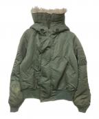 ALPHAアルファ）の古着「N-2Bジャケット」｜オリーブ