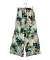SACRA（サクラ）の古着「BLURRED FLORA PANTS/フローラ パンツ」｜ベージュ×グリーン