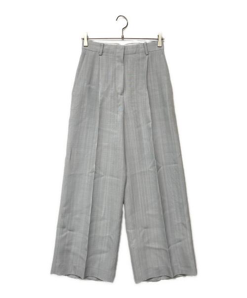 ebure（エブール）ebure (エブール) センタープレスパンツ スカイブルー サイズ:36の古着・服飾アイテム