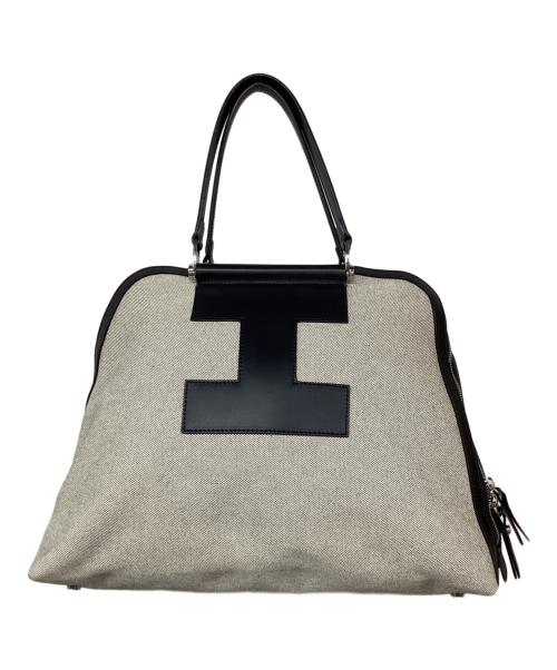 IACUCCI（イアクッチ）IACUCCI (イアクッチ) ギブリ L SALE E PEPE/RUGA ベージュ×ブラックの古着・服飾アイテム