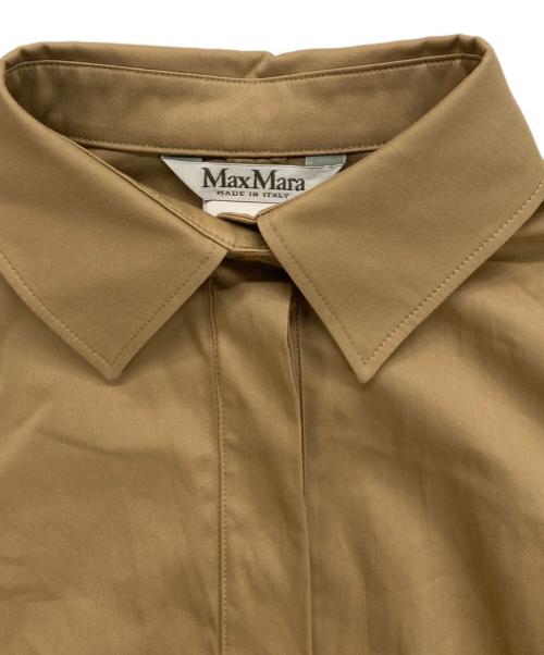 MaxMara（マックスマーラ）MaxMara (マックスマーラ) 袖ニット切替ワンピース ベージュ サイズ:34の古着・服飾アイテム